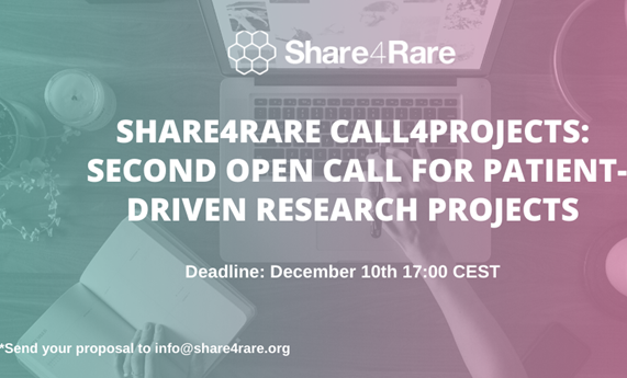 Share4Rare lanza una convocatoria para proyectos de investigación centrados en el paciente