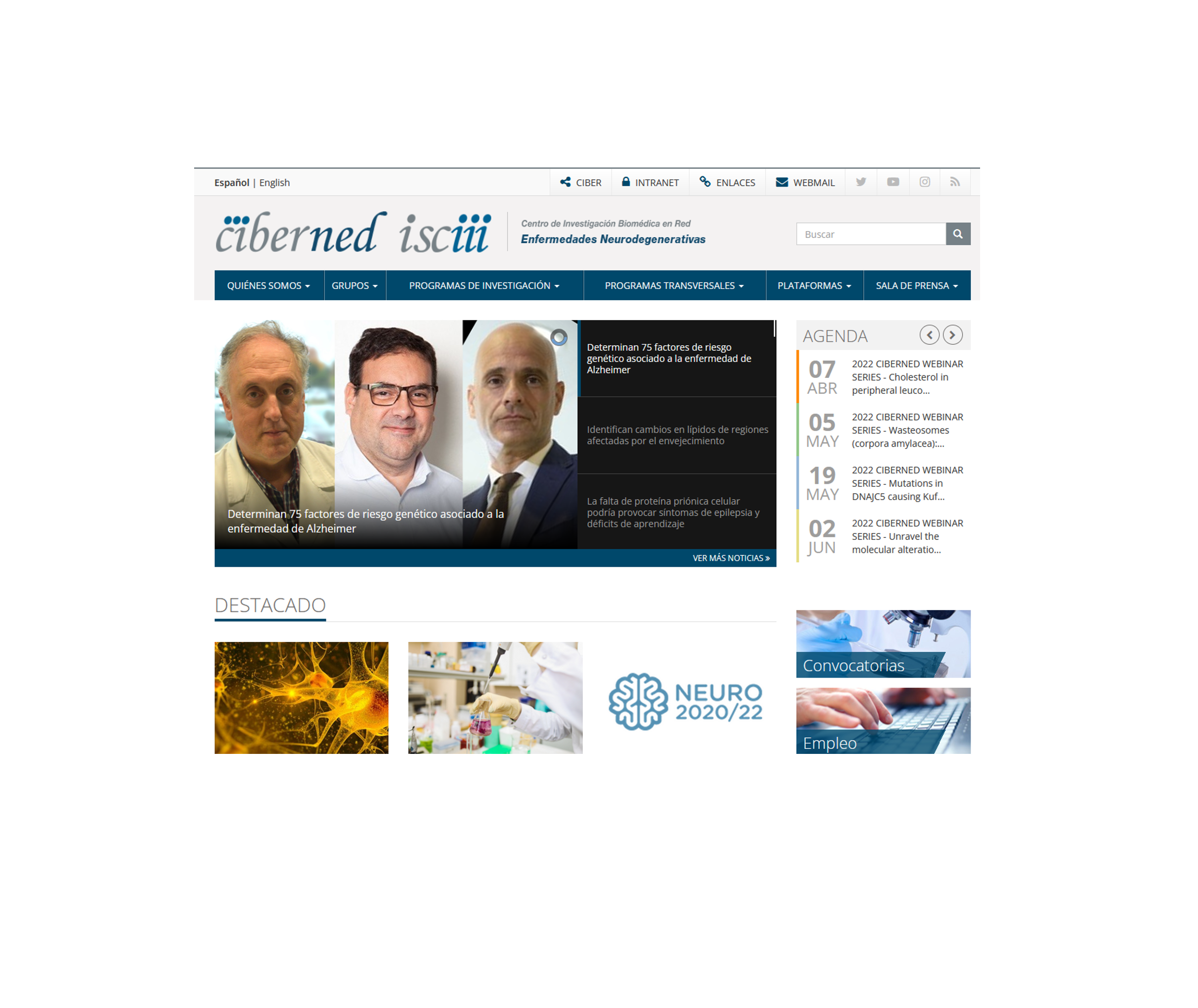 CIBERNED renueva su página web