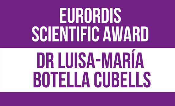 Luisa Mª Botella obtiene el premio Black Pearl de Eurordis a la investigación
