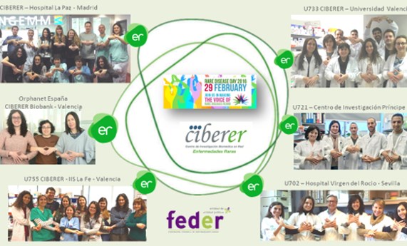 CIBERER celebra en red el Día Mundial de las Enfermedades Raras sumándose a la campaña "Creando REDES de esperanza" de FEDER CIBERER celebra en red el Día Mundial de las Enfermedades Raras sumándose a la campaña "Creando REDES de esperanza" de FEDER