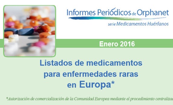 Orphanet actualiza el listado de medicamentos para enfermedades raras en Europa