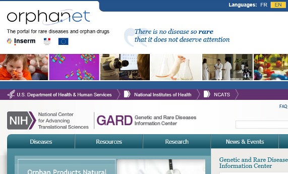 Los portales GARD y Orphanet compartirán su información sobre enfermedades raras