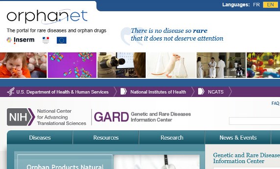 Los portales GARD y Orphanet compartirán su información sobre enfermedades raras Los portales GARD y Orphanet compartirán su información sobre enfermedades raras
