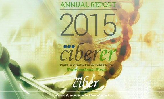 Disponible la memoria anual 2015 del CIBERER en inglés