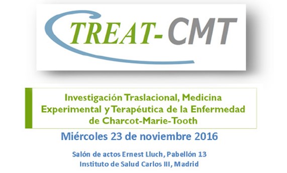 Una jornada presentará la investigación traslacional sobre la enfermedad de Charcot-Marie-Tooth desarrollada en el proyecto TREAT-CMT