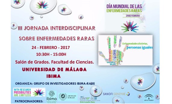 Investigadores del CIBERER participan en una jornada interdisciplinar sobre enfermedades raras en Málaga el 24 de febrero