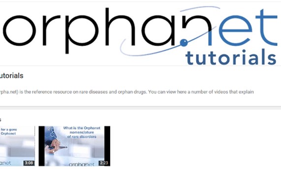 Orphanet lanza su canal de YouTube con vídeos de ayuda para buscar información Orphanet lanza su canal de YouTube con vídeos de ayuda para buscar información