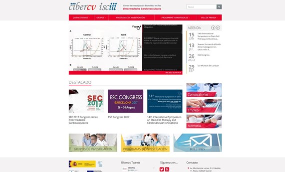 Nueva página web del CIBER de Enfermedades Cardiovasculares Nueva página web del CIBER de Enfermedades Cardiovasculares